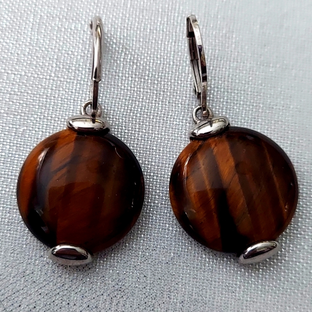 Tiger's Eye DanglevEarrings